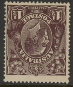 1918 Australia SG.58w 1½d black-brown. Inverted watermark. Perf 14 U/M (MNH)