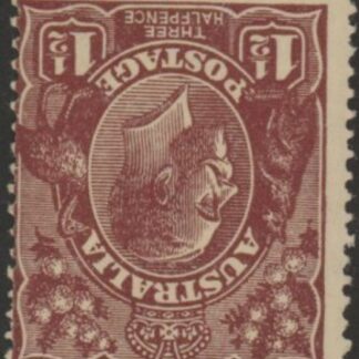 1919 Australia  SG.59w 1½d deep red-brown. Inverted watermark.Perf 14 mounted mint.