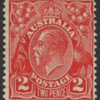 1930  Australia  SG.99  2d golden scarlet perf 13½ x 12½  mounted mint.