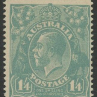 1920  Australia  SG.66a  1/4d dull greenish blue. mounted mint.