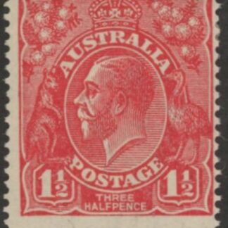 1924  Australia  SG.77 1½d  scarlet. variety  'AUSTRALLA'  mounted mint.