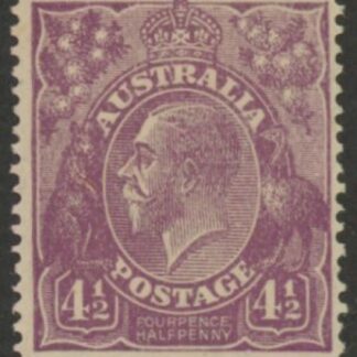 1924  Australia  SG.81 4½d violet. mounted mint.