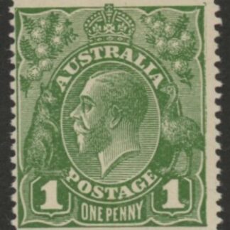 1918  Australia  SG.83  1d sage-green. no watermark. mounted mint.