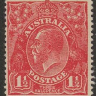 1914  Australia  SG.84  1½d scarlet. no watermark. mounted mint.