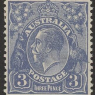 1914  Australia  SG.100 3d dull ultramarine Die I. mounted mint.