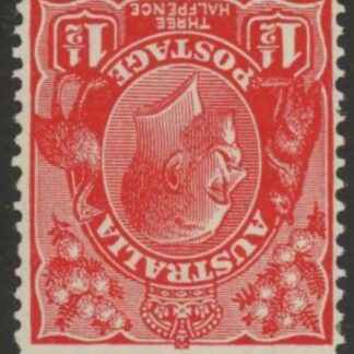1927  Australia  SG.96w 1½d. scarlet.  inverted wmk. U/M (MNH).