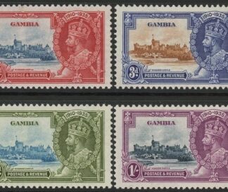 1935 Gambia   SG.143-6  Silver Jubilee set 4 values   U/M (MNH)
