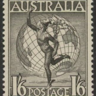 1956  Australia  SG.224e  1/6d blackish brown. no wmk. U/M  (MNH)