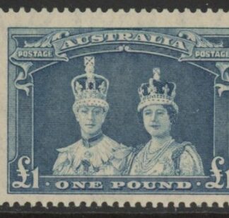 1949  Australia  SG.178a  £1 bluish-slate  'thin ordinary paper' . U/M  (MNH)