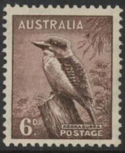 1937 Australia SG.172 6d purple-brown. U/M (MNH)