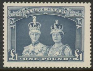 1938  Australia  SG.178  £1 bluish slate. U/M  (MNH)