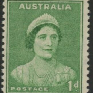 1938  Australia  SG.180  1d emerald green. perf 15x14. U/M  (MNH)