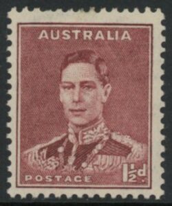 1938  Australia  SG.166  1½d maroon perf 13½ x 14. U/M (MNH)