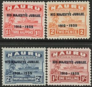 1935 Nauru SG.40-3  Silver Jubilee set 4 values u/m  (MNH)