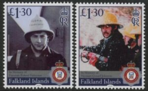 2024 Falkland Islands. SG.1571-2 In memory of Firemen Gerald Johnson & Robert Finlayson. U/M (MNH)