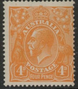 1915 Australia SG.22 4d orange U/M (MNH)