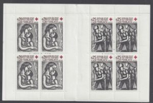 1961 France SG.1555-6 x 4  XSB11 St. Martin Booklet  U/M (MNH)