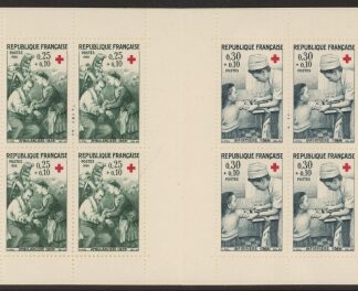 1966 France SG.1733-4 x 4  XSB16 Nurses. Booklet  U/M (MNH)