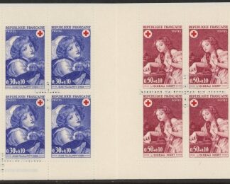 1971 France SG.1942-3 x 4  XSB21 Works by Greuze. Booklet  U/M (MNH)