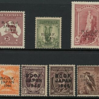 1946-7 Australia - SG.J1-7 B.C.O.F. JAPAN. set 7 values U/M (MNH)