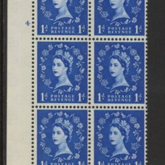 S24 1d crowns wmk. violet phos  Cyld. 4 no dot perf I/E U/M (MNH)