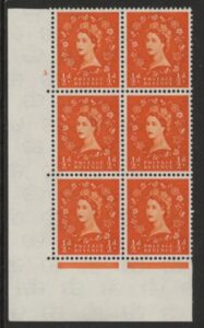 S5 ½d crowns wmk. Cyld. 3 no dot perf E/I U/M (MNH)