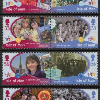 2010 Isle of Man. SG.1575-82. Cent. of Girl Guiding (Europa). Face value £4.42  U/M (MNH)