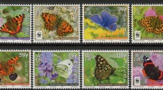 2011 Isle of Man. SG.1648-55  Isle of Man Butterfly Collection.  Face value £4.96  U/M (MNH)