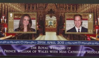 2011 Isle of Man.  MS.1669  Royal Wedding.  Face value £2.00 U/M (MNH)
