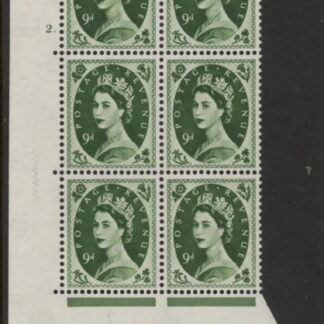 S127 9d crowns wmk.  Cyld. 2  dot perf E/I    U/M (MNH).