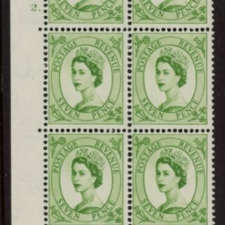 S117 7d crowns wmk. Cyld. 2 dot perf E/I   U/M (MNH).
