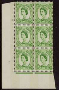 S118 7d crowns wmk. violet phos.Cyld. 2 no dot perf E/I U/M (MNH).