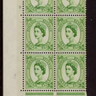 S118 7d crowns wmk. violet phos.Cyld. 2 no dot perf E/I   U/M (MNH).