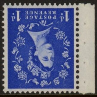 SG.588wi  1d ultramarine.  (1958 2nd graphites inverted watermark) U/M (MNH)