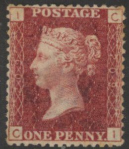 SG.43 1d rose red. corner letters 'CI' Plate 209 mint Original Gum