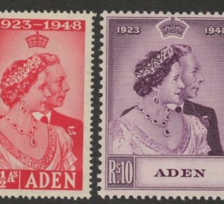 Aden  - 1948 Royal Silver Wedding. SG.30-1  lightly mounted mint.