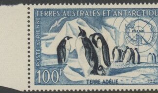 1956 French Antarctic 100f  Emperor Penguin SG.17 U/M (MNH)
