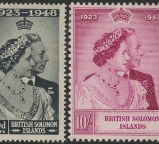 British Solomon Is. - 1948 Royal Silver Wedding. SG.75-6  mounted mint.