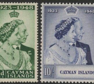 Cayman Islands - 1948 Royal Silver Wedding. SG.129-30 mounted mint.