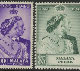 Malaya-Perak  - 1948 Royal Silver Wedding. SG.122-3   mounted mint. (cat. value £23.00)
