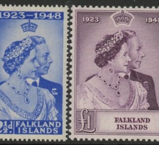 Falkland Islands - 1948 Royal Silver Wedding SG.166-7 mounted mint