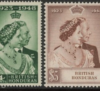 British Honduras - 1948 Royal Silver Wedding SG.164-5 mounted mint