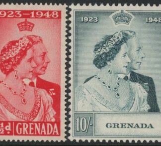 Grenada - 1948 Royal Silver Wedding SG.166-7 mounted mint