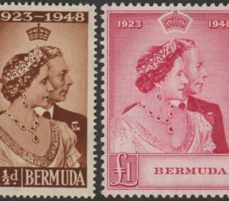 Bermuda - 1948 Royal Silver Wedding SG.125-6 mounted mint