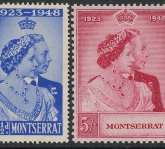 Monserrat - 1948 Royal Silver Wedding SG.115-6 mounted mint