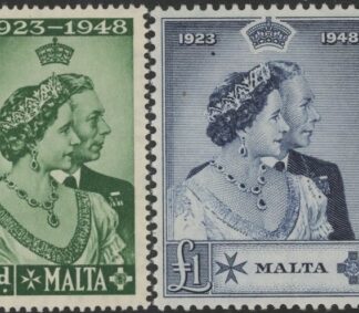 Malta - 1948 Royal Silver Wedding SG.249-50 mounted mint