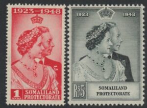 Somaliland - 1948 Royal Silver Wedding SG.119-20 mounted mint