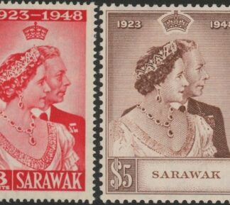 Sarawak  - 1948 Royal Silver Wedding. SG.165-6 mounted mint.
