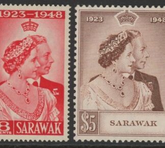 Sarawak - 1948 Royal Silver Wedding SG.165-6 mounted mint