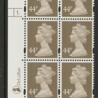 Y1719 (U409)  44p grey brown 2B DLR Cyl.1 dot phos 47  blue fluor U/M (MNH)